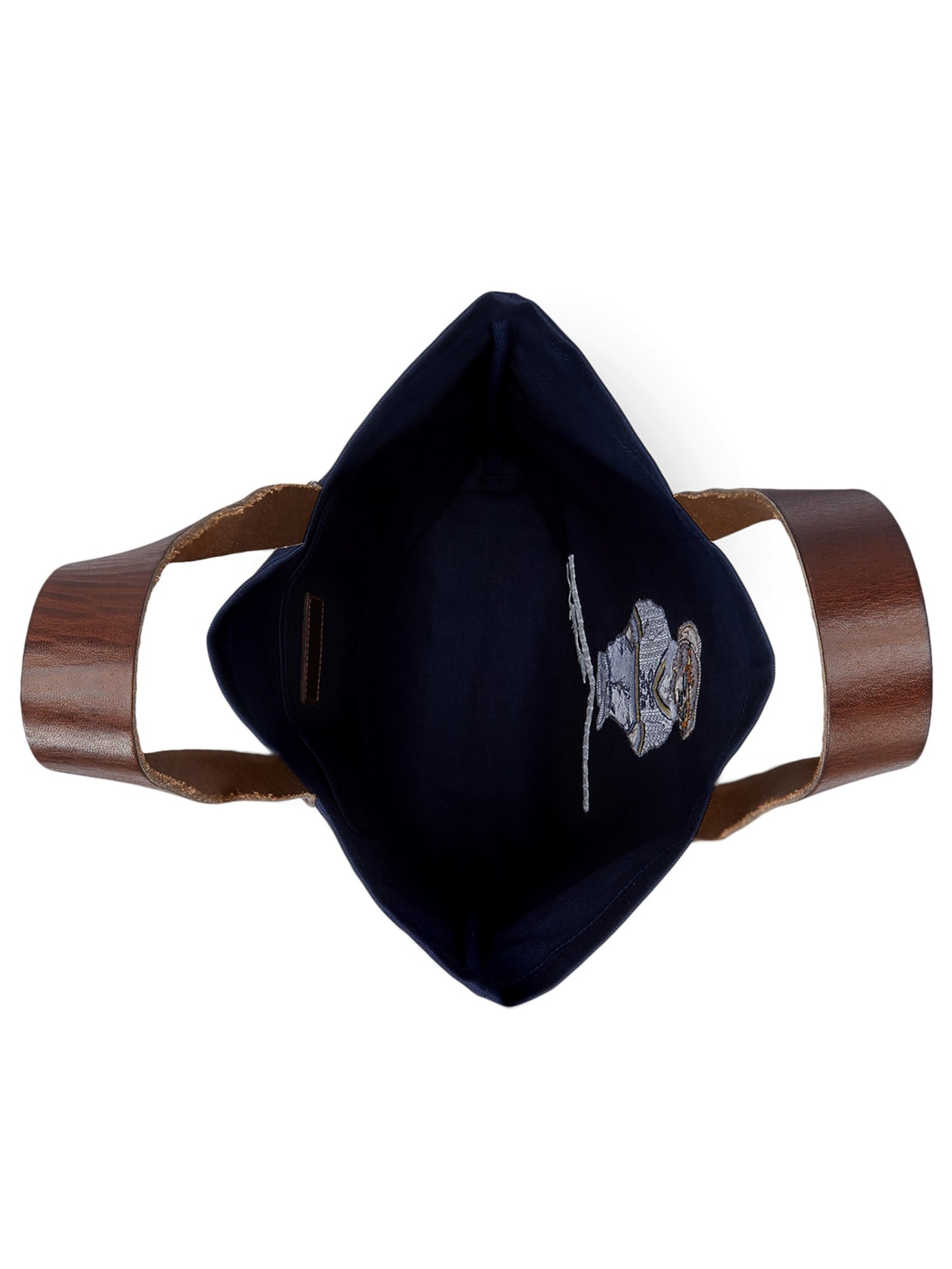 Bolsa Masculina Tote Canvas Shopper Medium Azul Polo Ralph Lauren