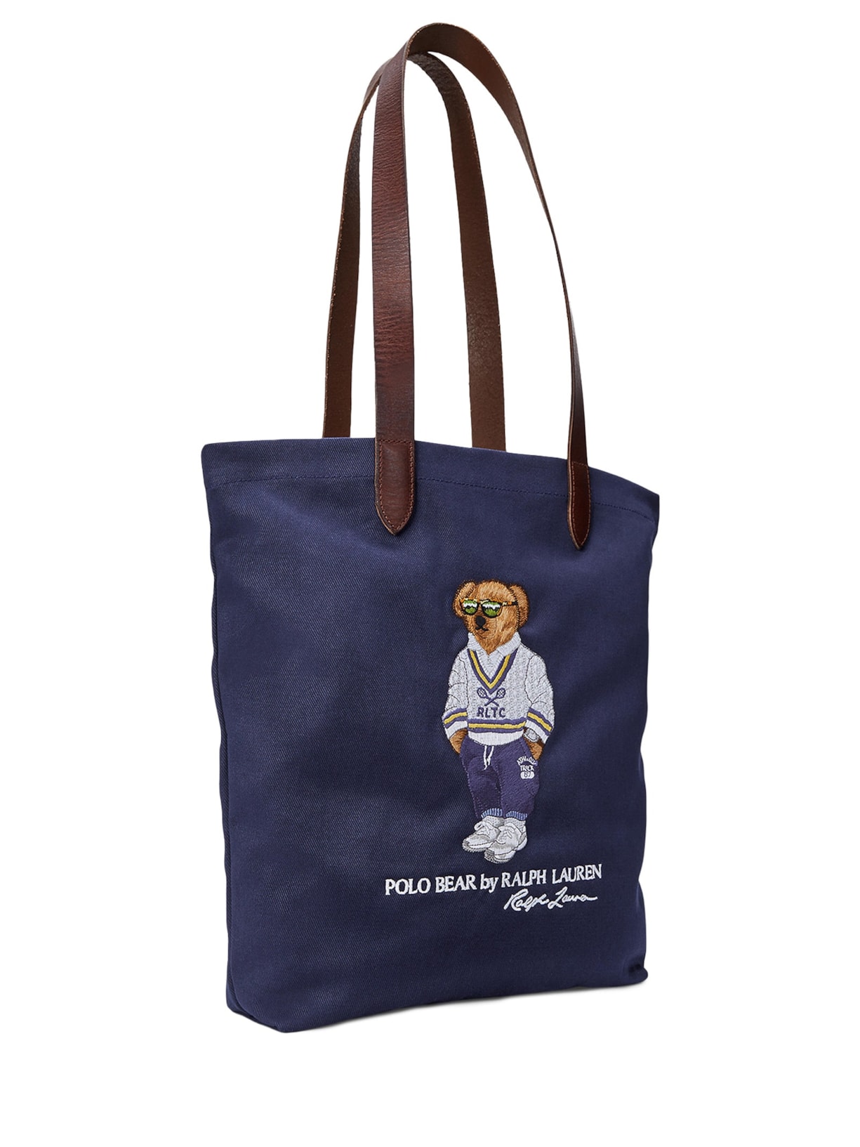 Bolsa Masculina Tote Canvas Shopper Medium Azul Polo Ralph Lauren