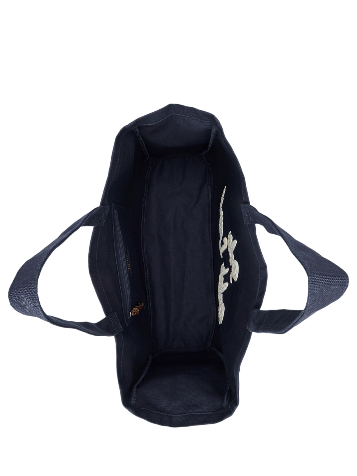 Bolsa Masculina Tote Grande De Canvas Bordada Prl Azul Polo Ralph Lauren