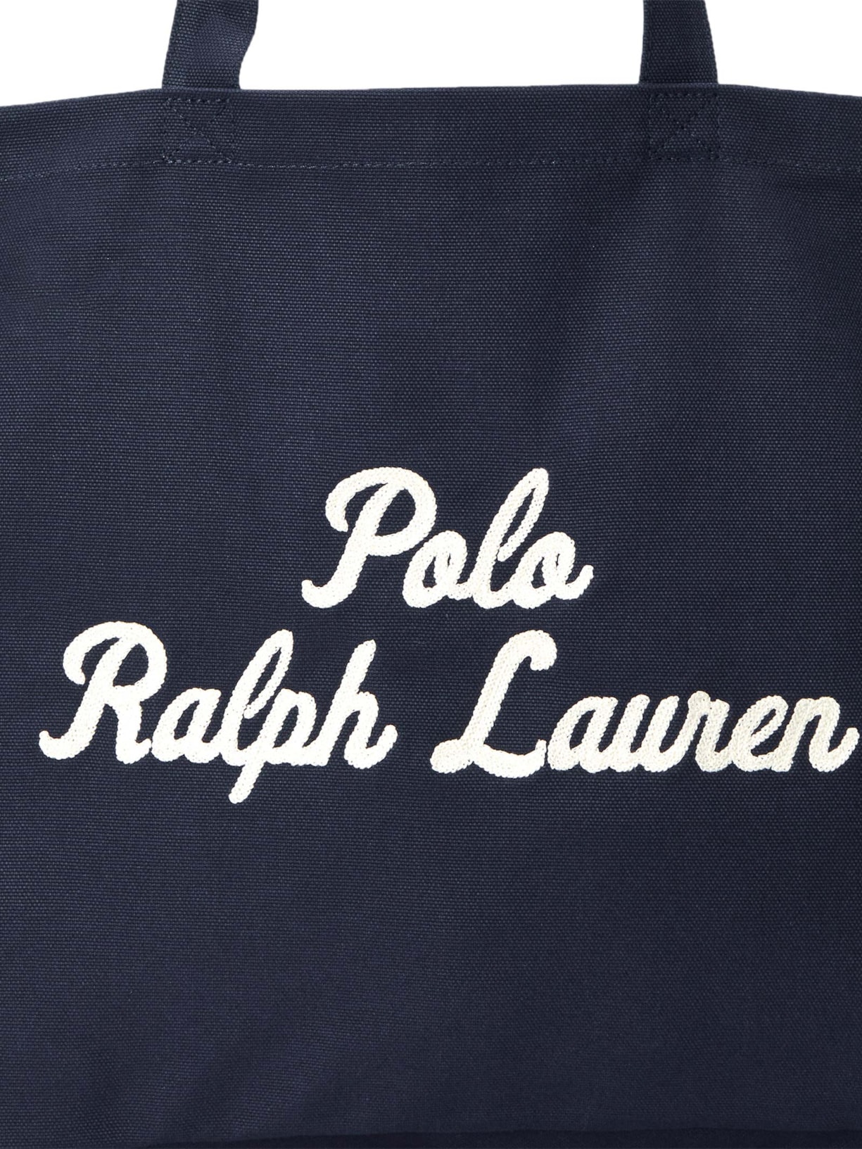 Bolsa Masculina Tote Grande De Canvas Bordada Prl Azul Polo Ralph Lauren