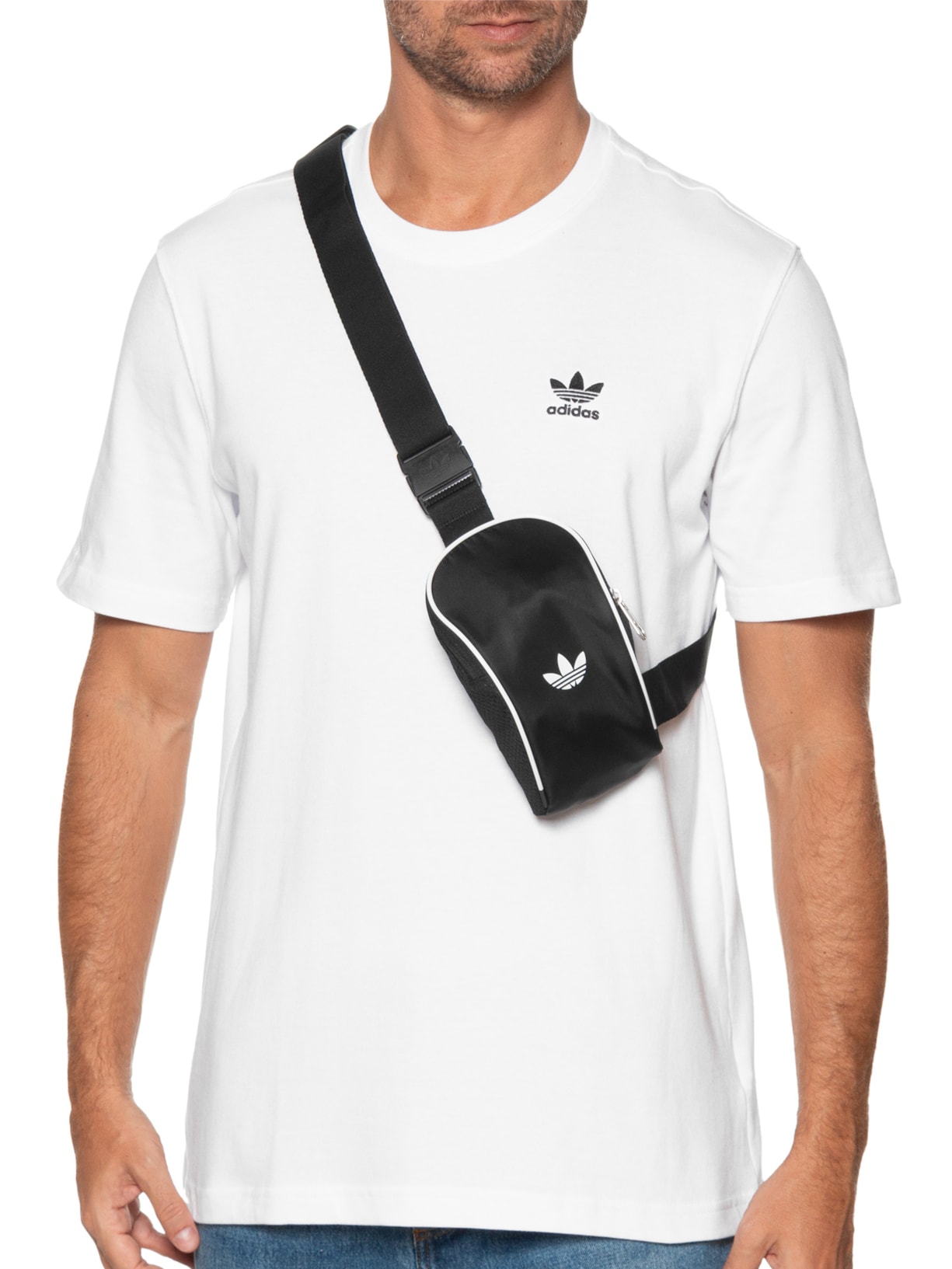 Bolsa Masculina Transversal Adicolor Preto Adidas Originals
