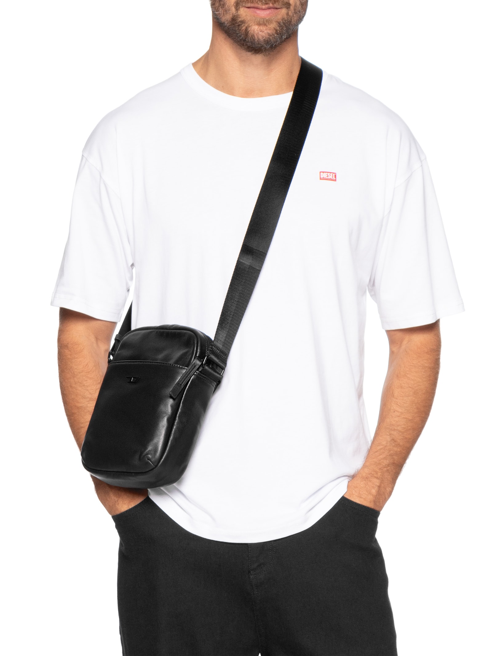 Bolsa Masculino Rave Crossbody X - Preto - Diesel Bolsa Masculino Rave Crossbody X - Preto - Diesel