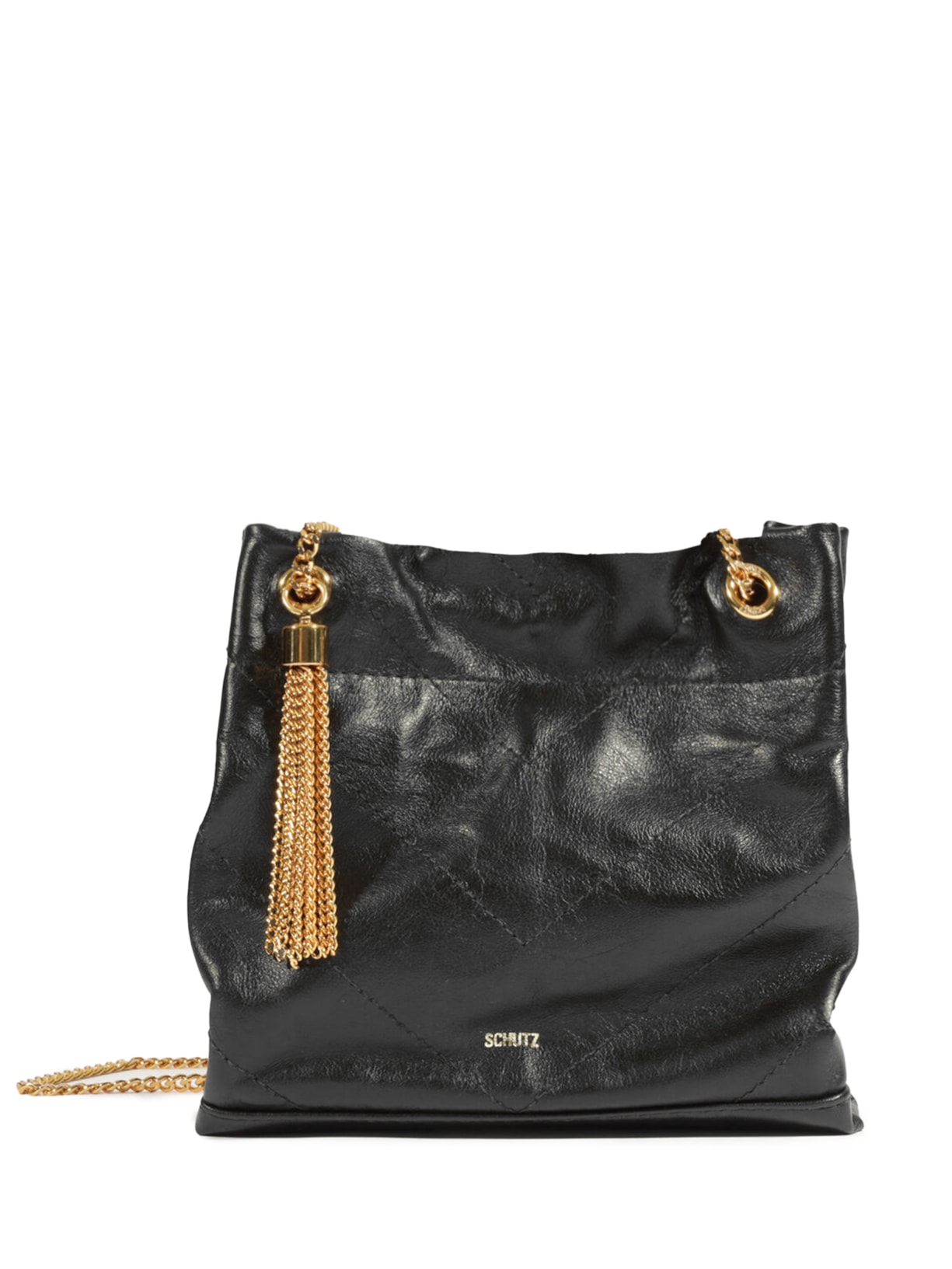 Bolsa Média Feminina Soft Calf Lisboa - Preto