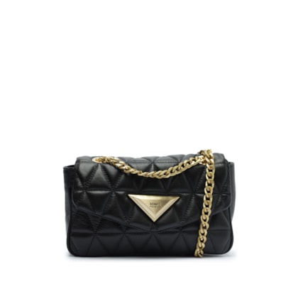 Bolsa Média Tiracolo 944 Matelassê - Preto