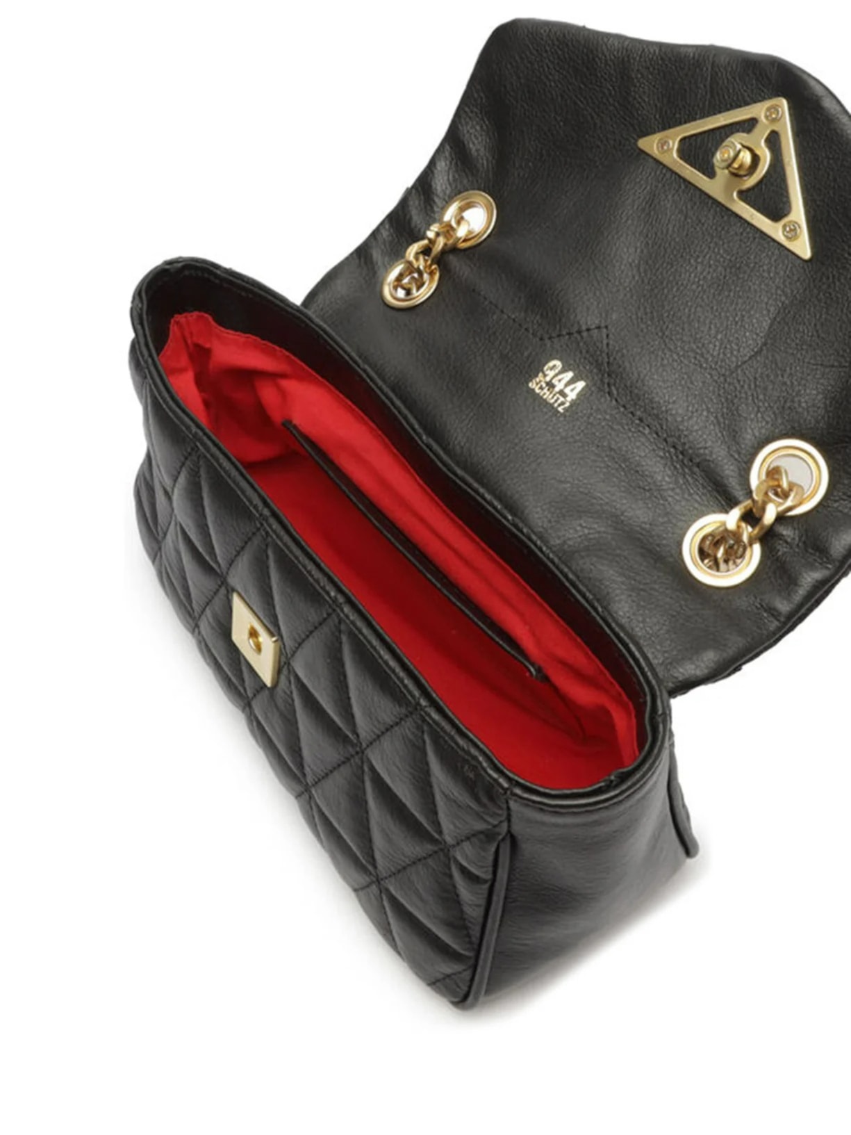 Bolsa Média Tiracolo 944 Matelassê Preto Schutz