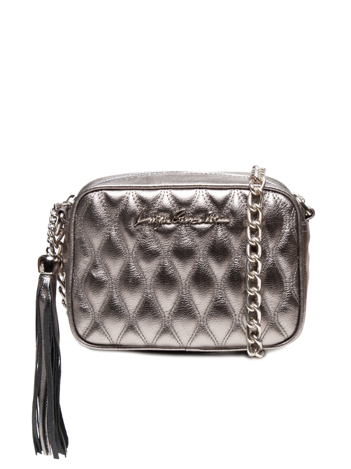 Bolsa Metal Leather Titanio - Prata