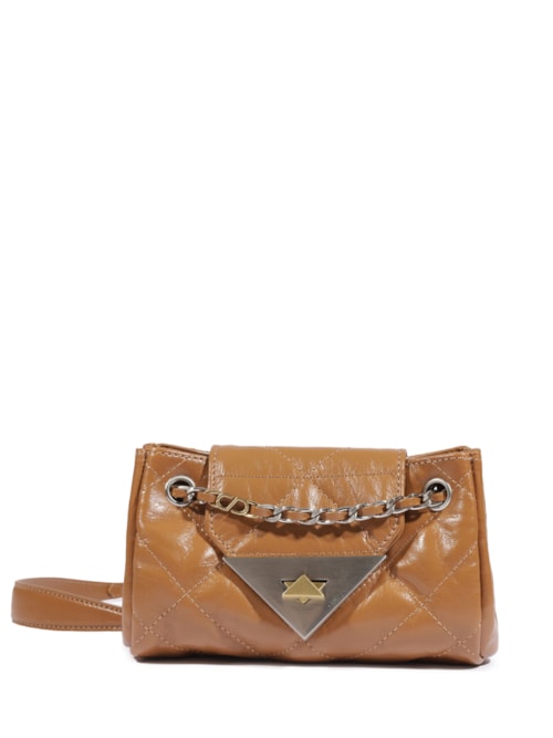 Bolsa Pequena S95 Couro - Marrom