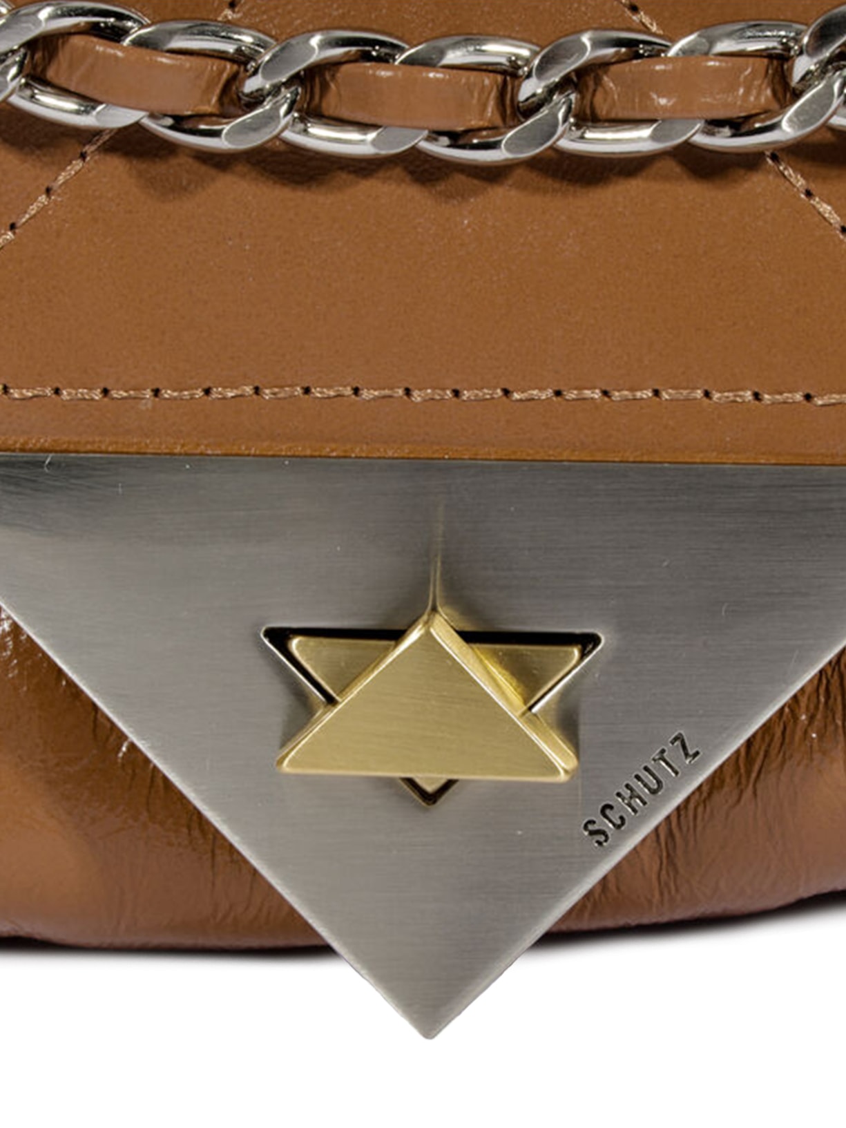 Bolsa Pequena S95 Couro Marrom Schutz