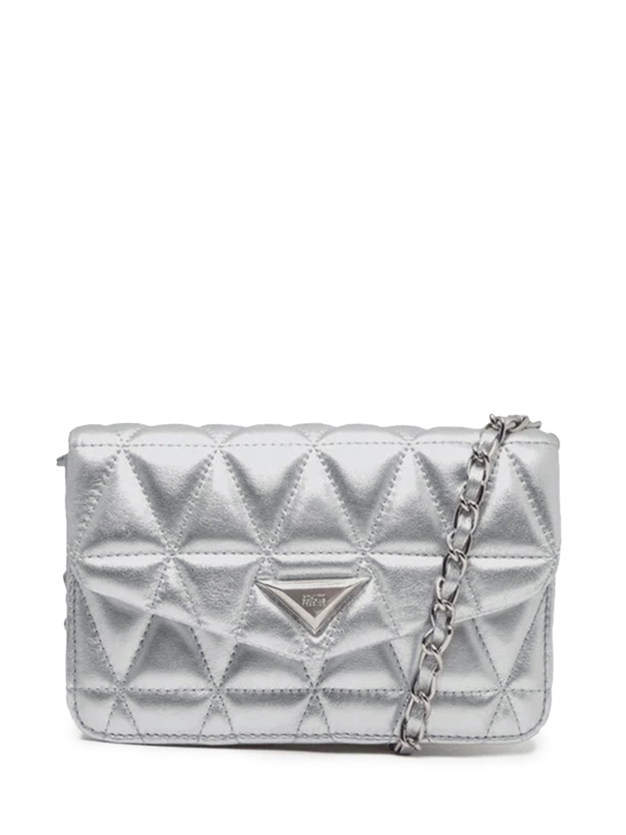 Bolsa Pequena Tiracolo 944 Matelassê - Prata