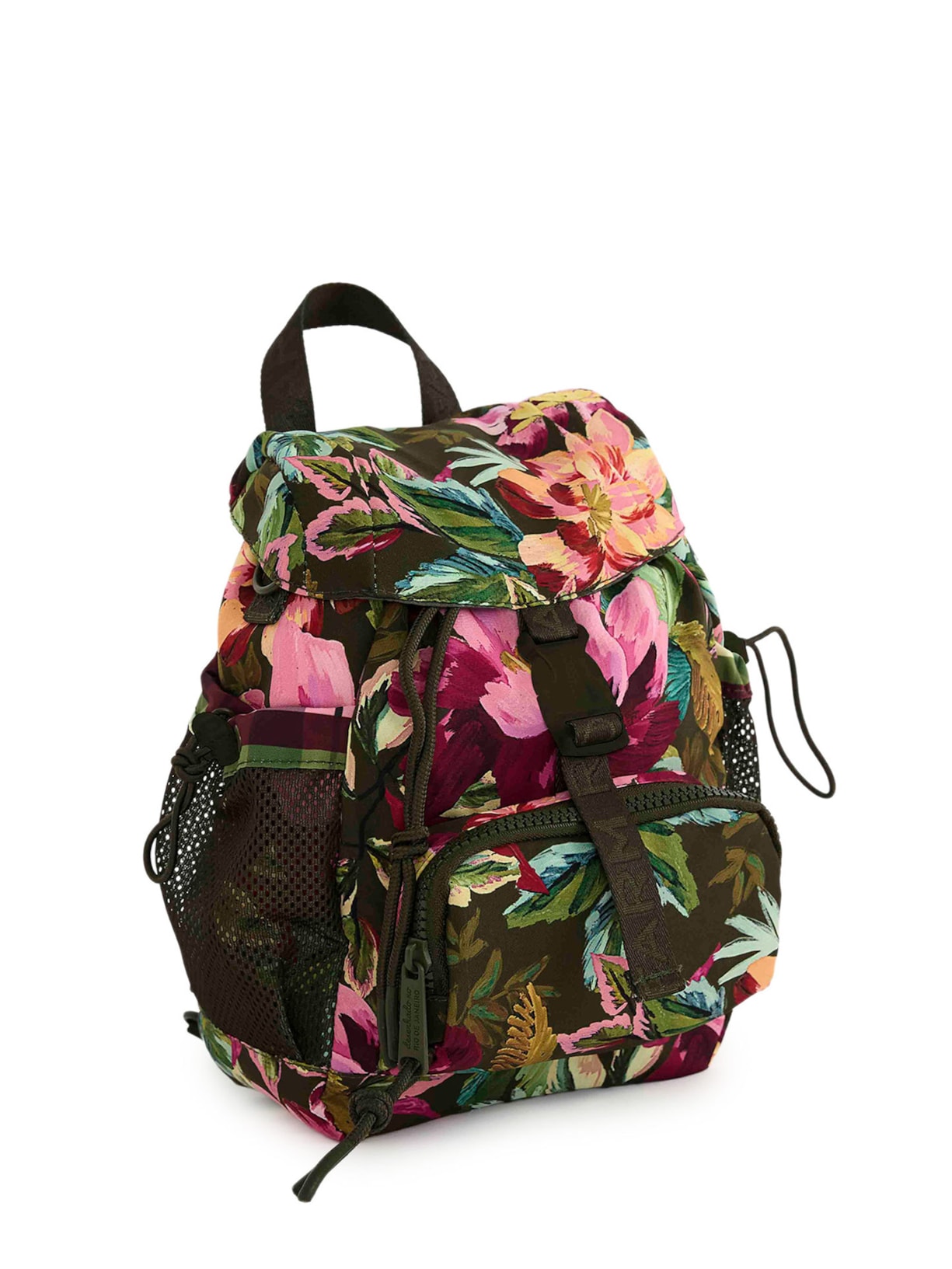 Bolsa Pipoquinha Painted Flowers  Verde Farm Etc