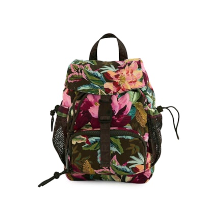 Bolsa Pipoquinha Painted Flowers -  Verde