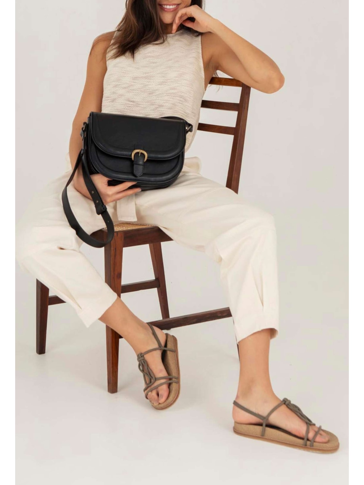 Bolsa Sevilha Preta Cabana Crafts