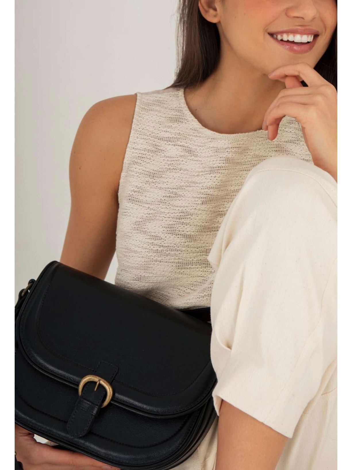 Bolsa Sevilha Preta Cabana Crafts