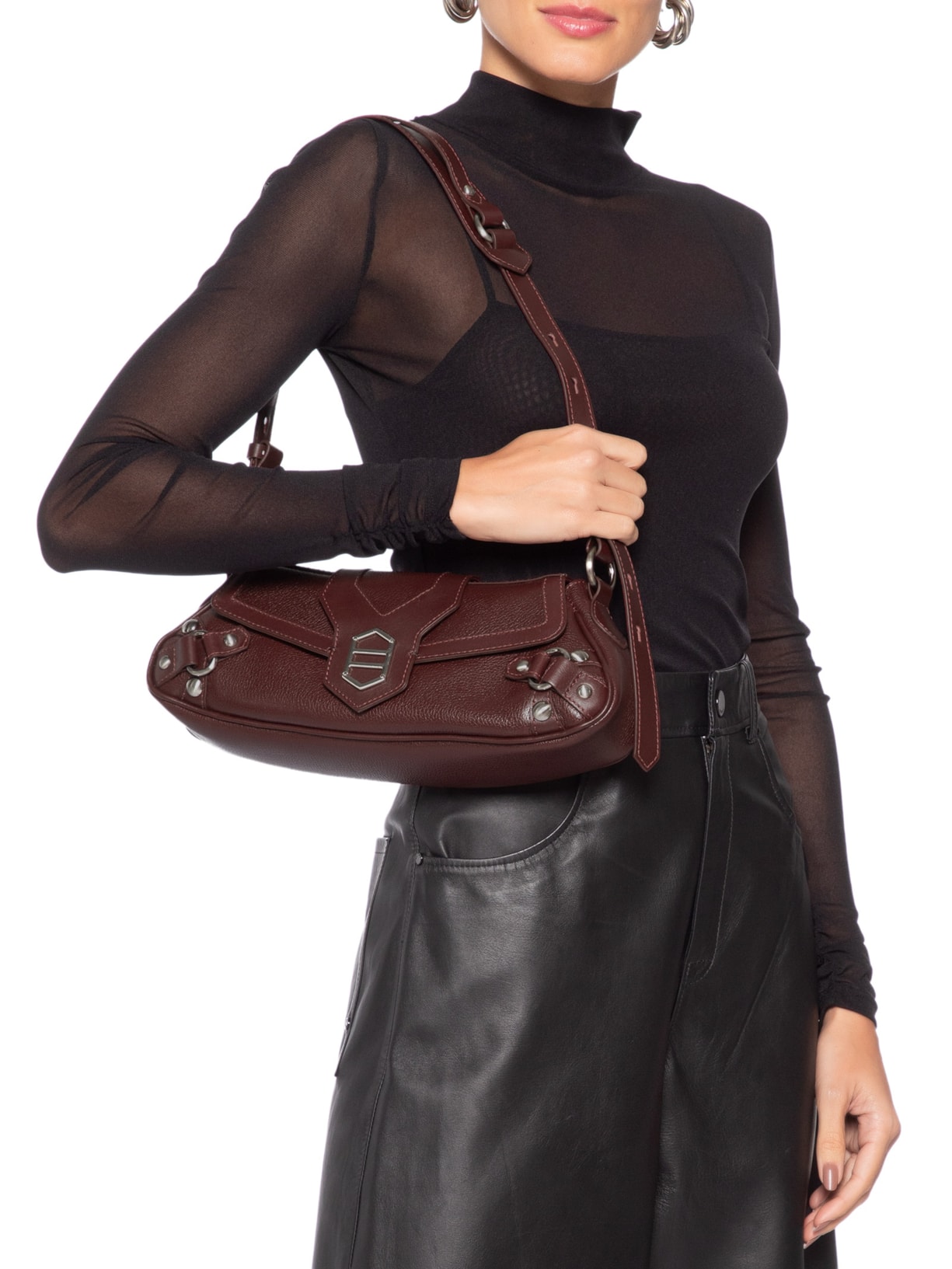 Bolsa Shoulder  Feminina Vermelho Arezzo