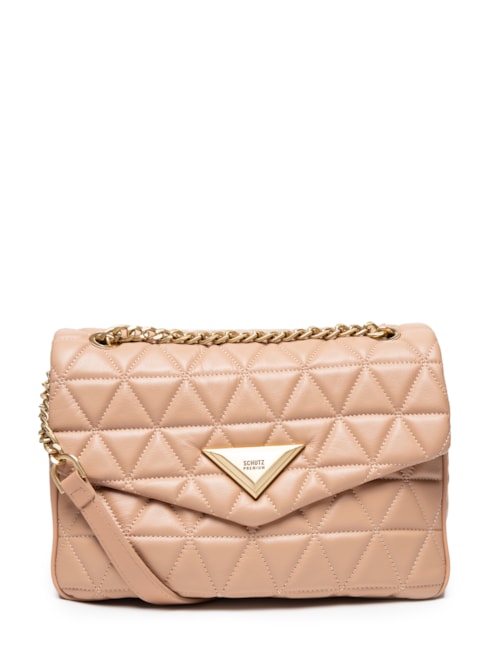 Bolsa Shoulder Matelassê Maxi Neutral - Bege