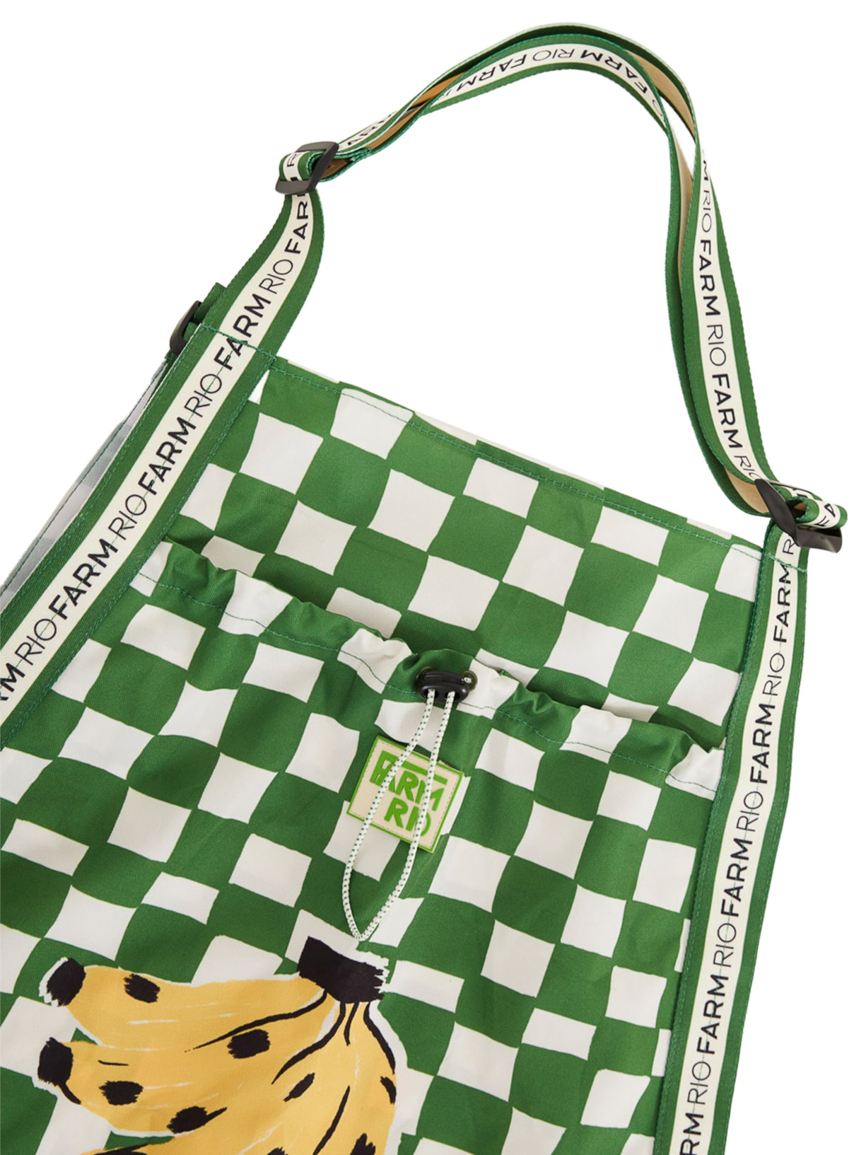 Bolsa Sling Surf Quadriculado Sonho Verde Farm Etc