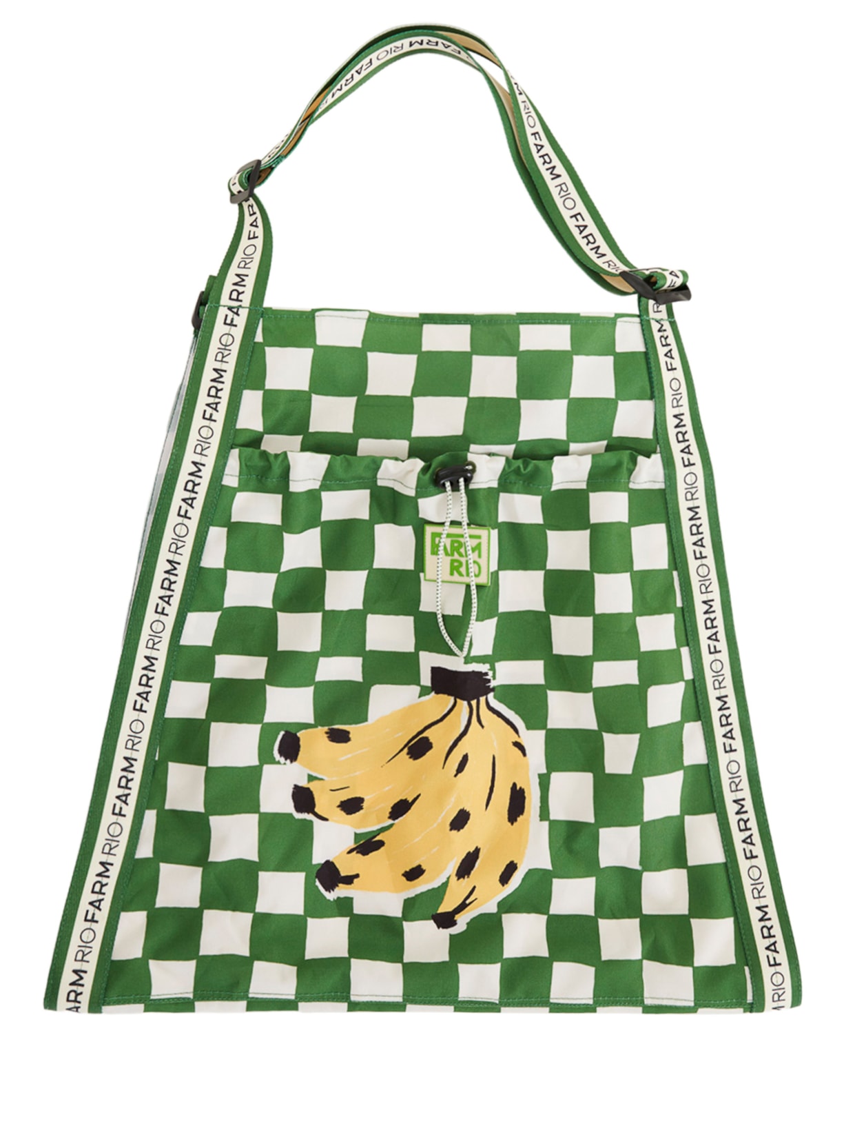 Bolsa Sling Surf Quadriculado Sonho - Verde