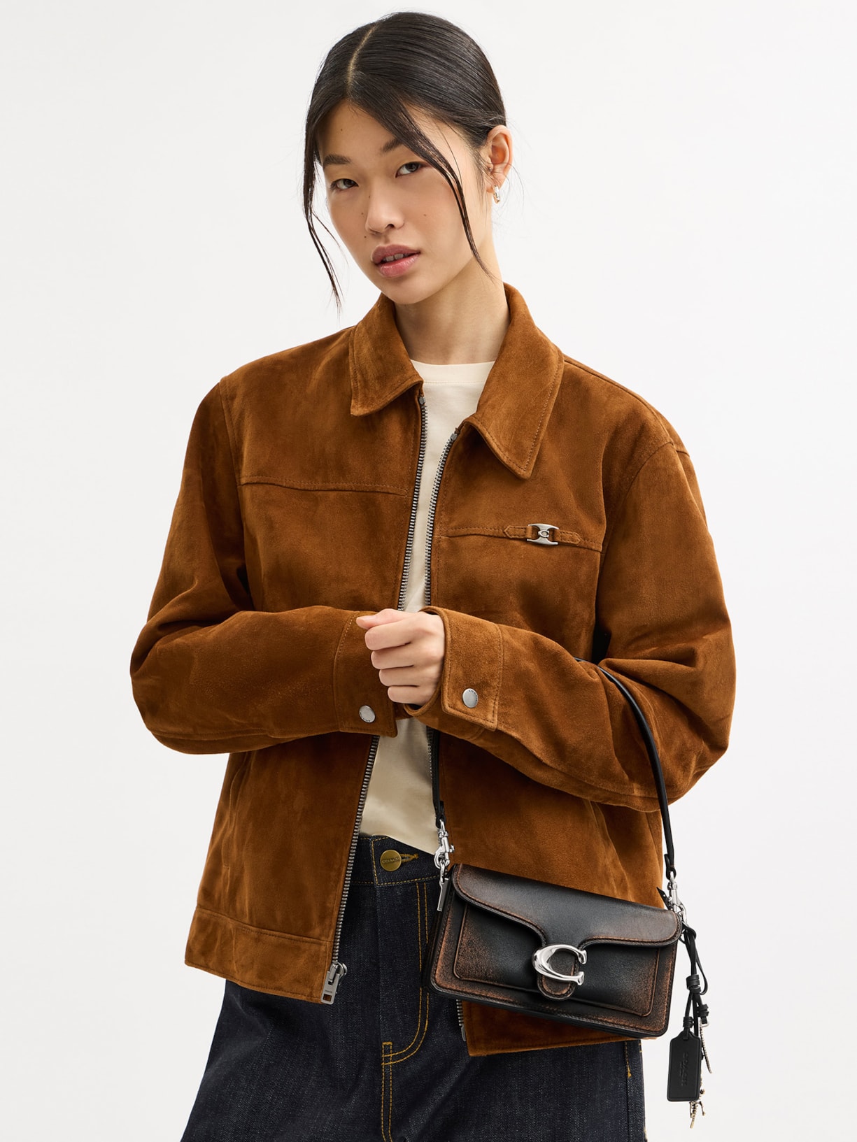 Bolsa Tabby Shoulder 20 Loved Leather Wi Feminina  Preto Coach