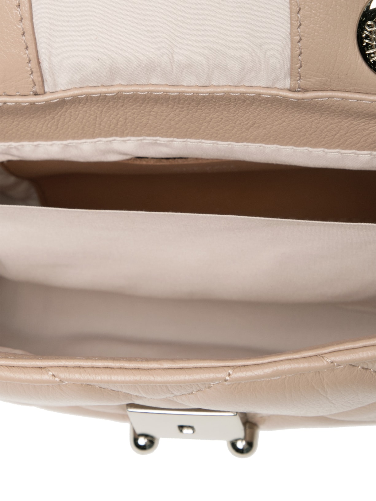 Bolsa Tiracolo Couro Mizz Pequena Bege Arezzo