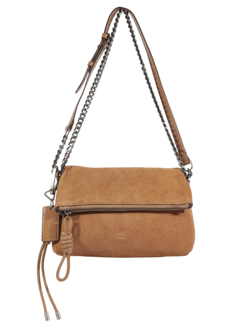 Bolsa Tiracolo Crossbody Elliot Pequena Couro - Marrom