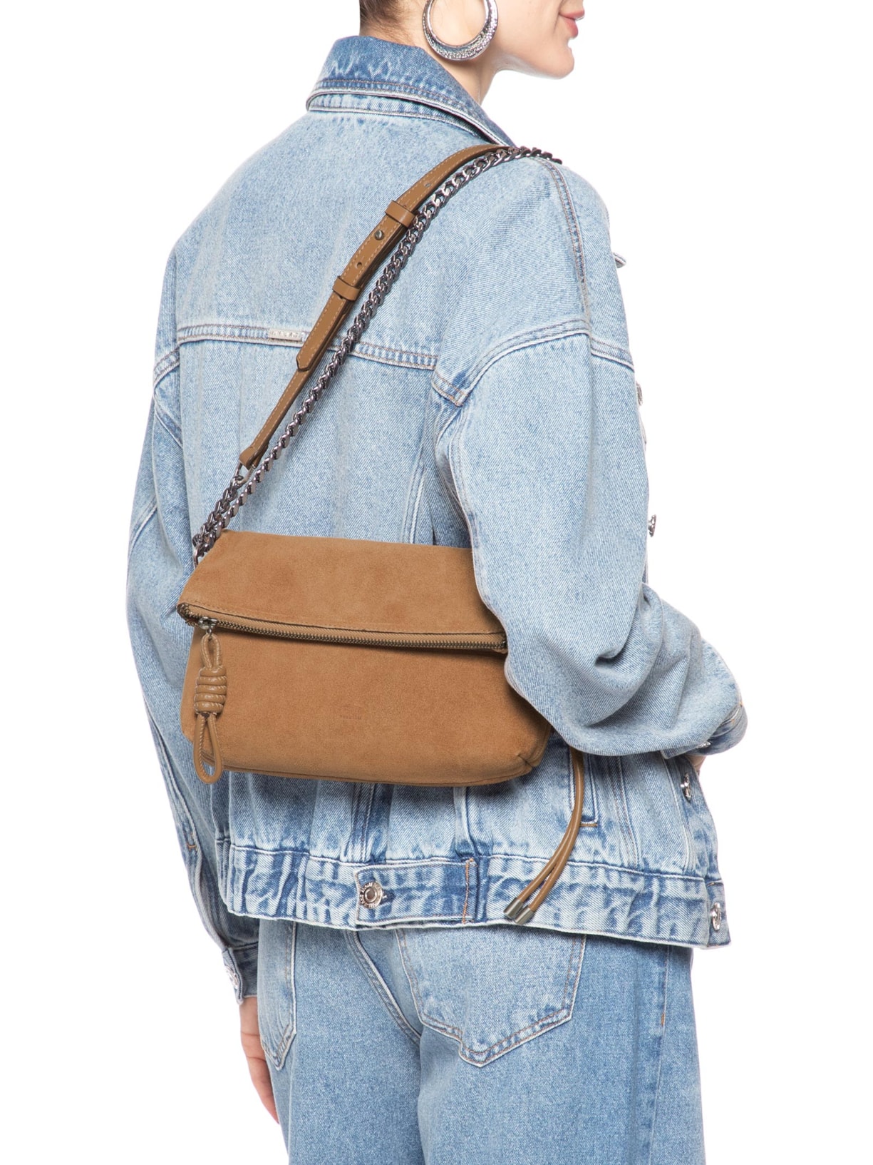 Bolsa Tiracolo Crossbody Elliot Pequena Couro Marrom Schutz