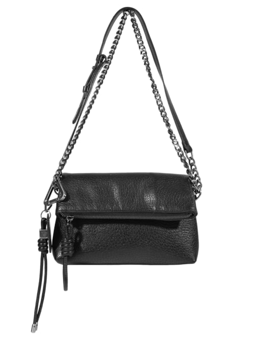 Bolsa Tiracolo Crossbody Elliot Pequena Couro - Preto