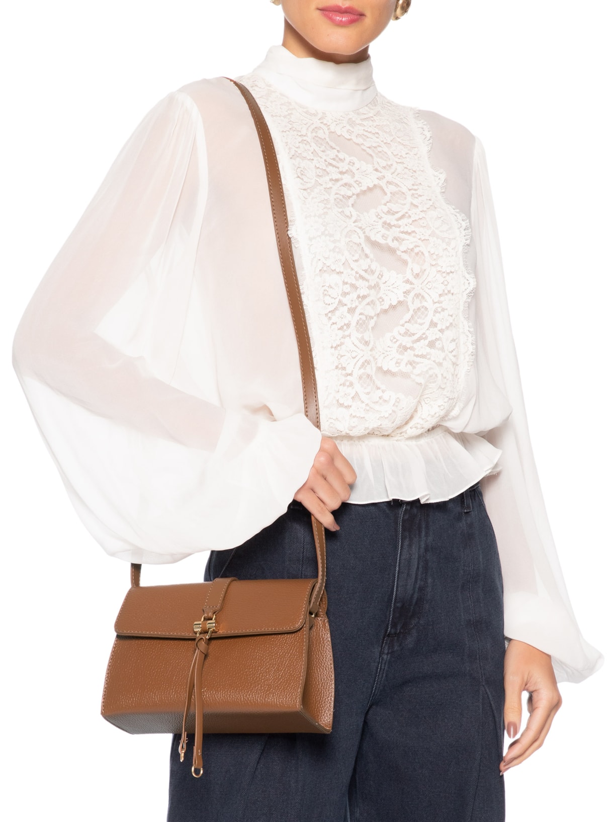 Bolsa Tiracolo Feminina Marrom Arezzo
