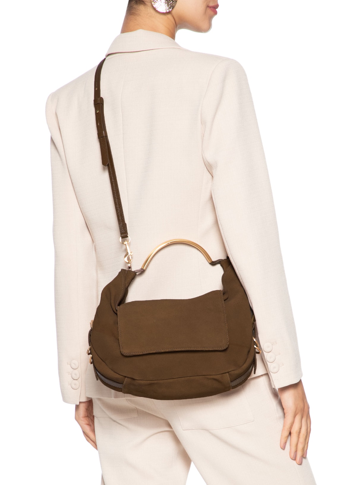 Bolsa Tiracolo Jack Couro Marrom Schutz