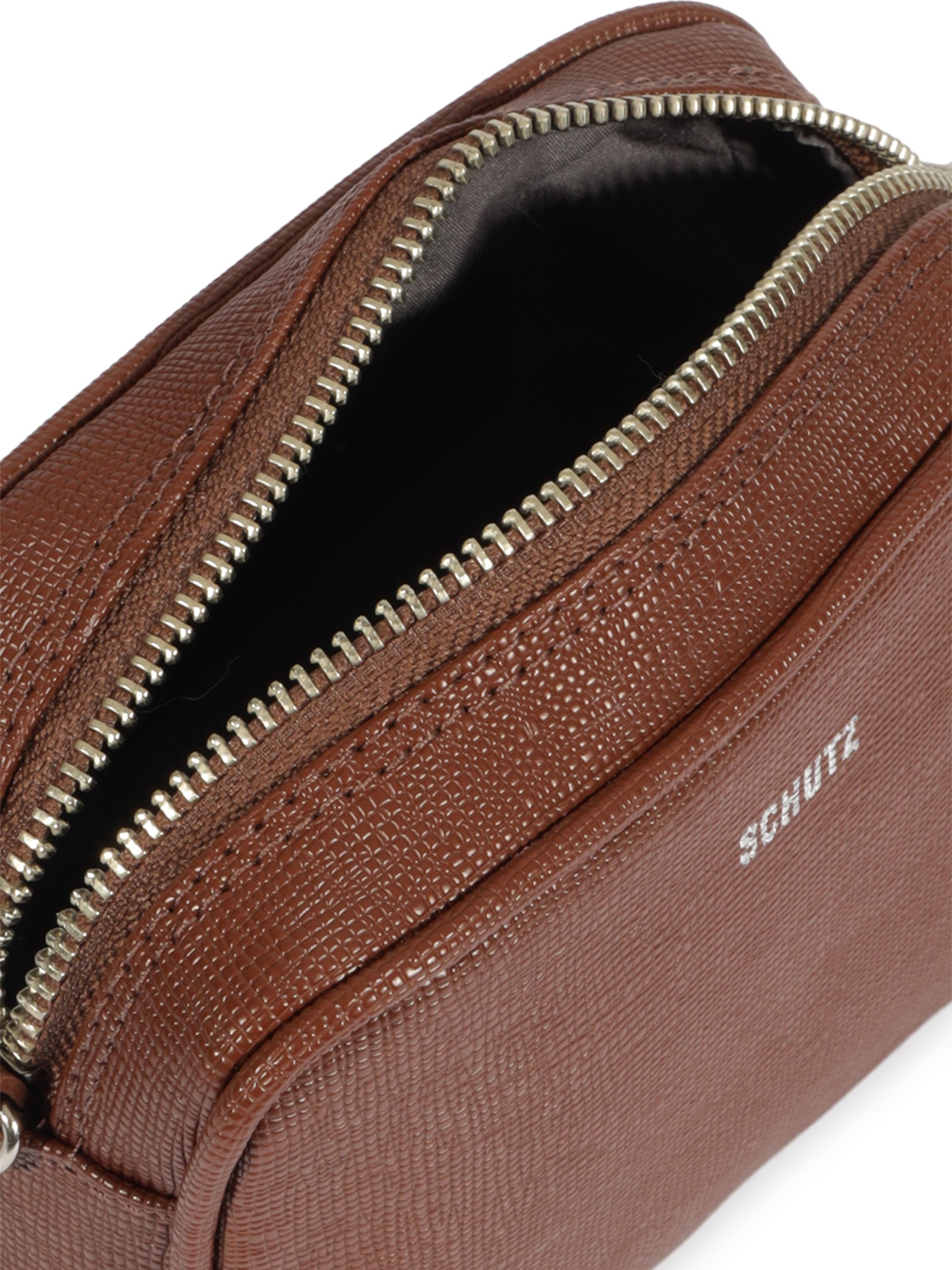 Schutz - Bolsa Tiracolo Lully Pequena - Marrom