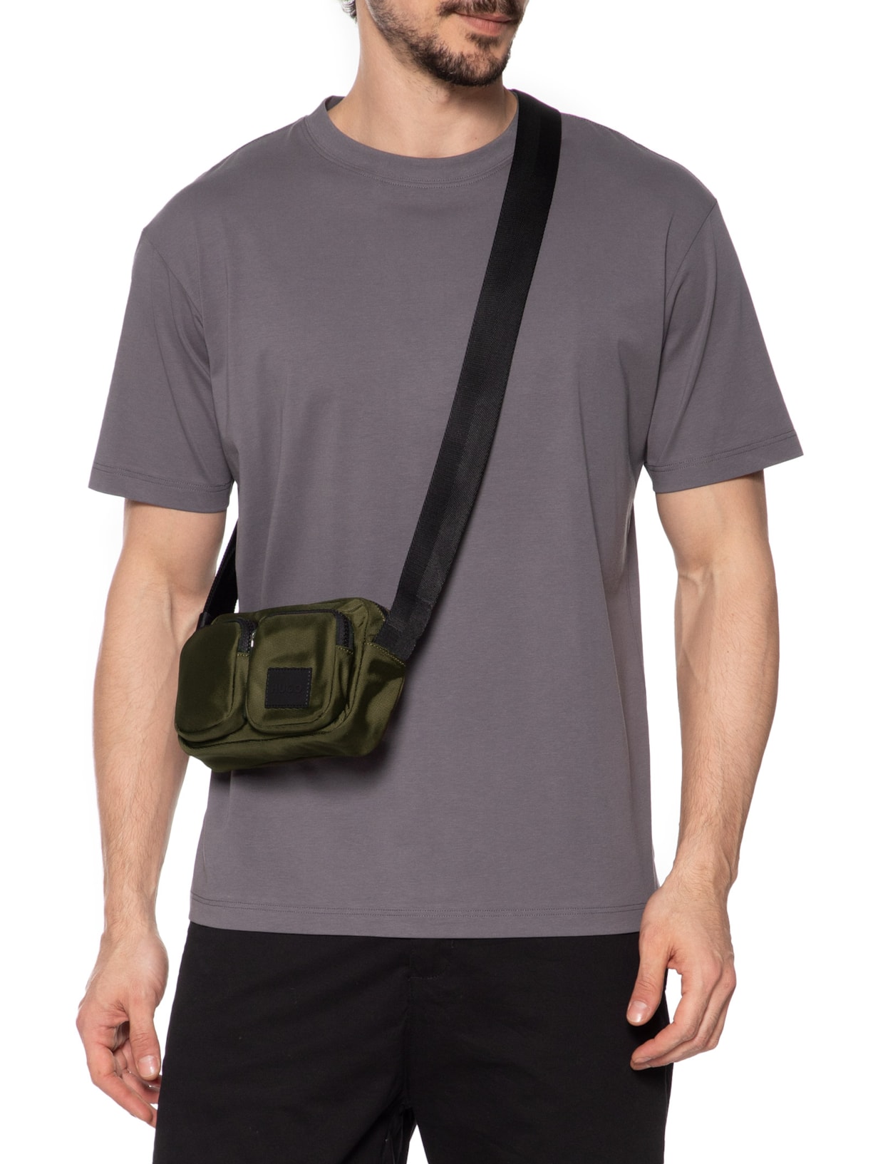 Bolsa Tiracolo Masculina Ethon 3.0 Pocket Verde Hugo