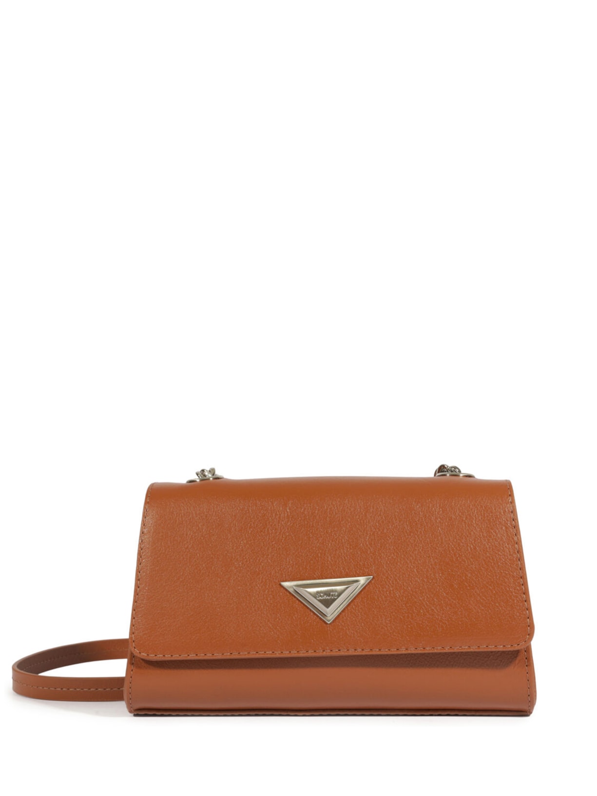 Bolsa Tirocolo Pequena Cally Couro - Marrom