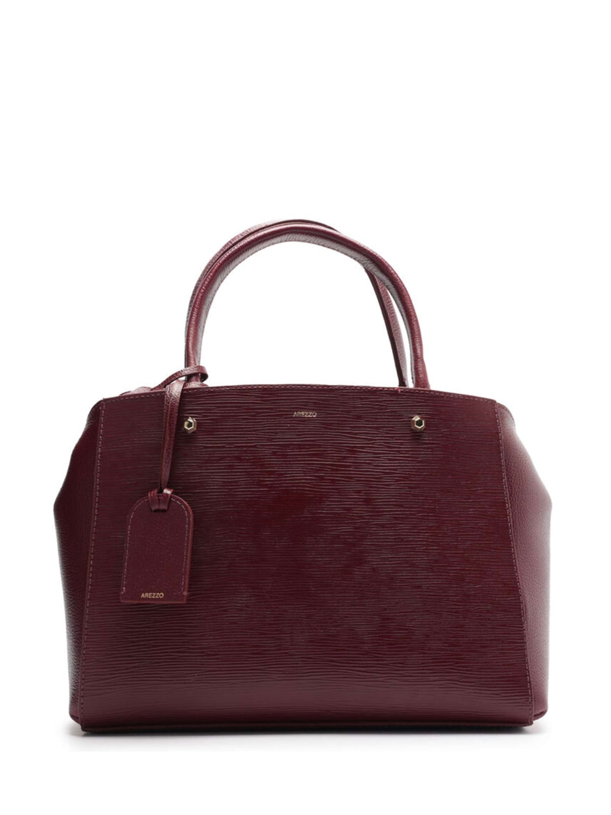 Bolsa Tote Couro Bella Média - Vinho