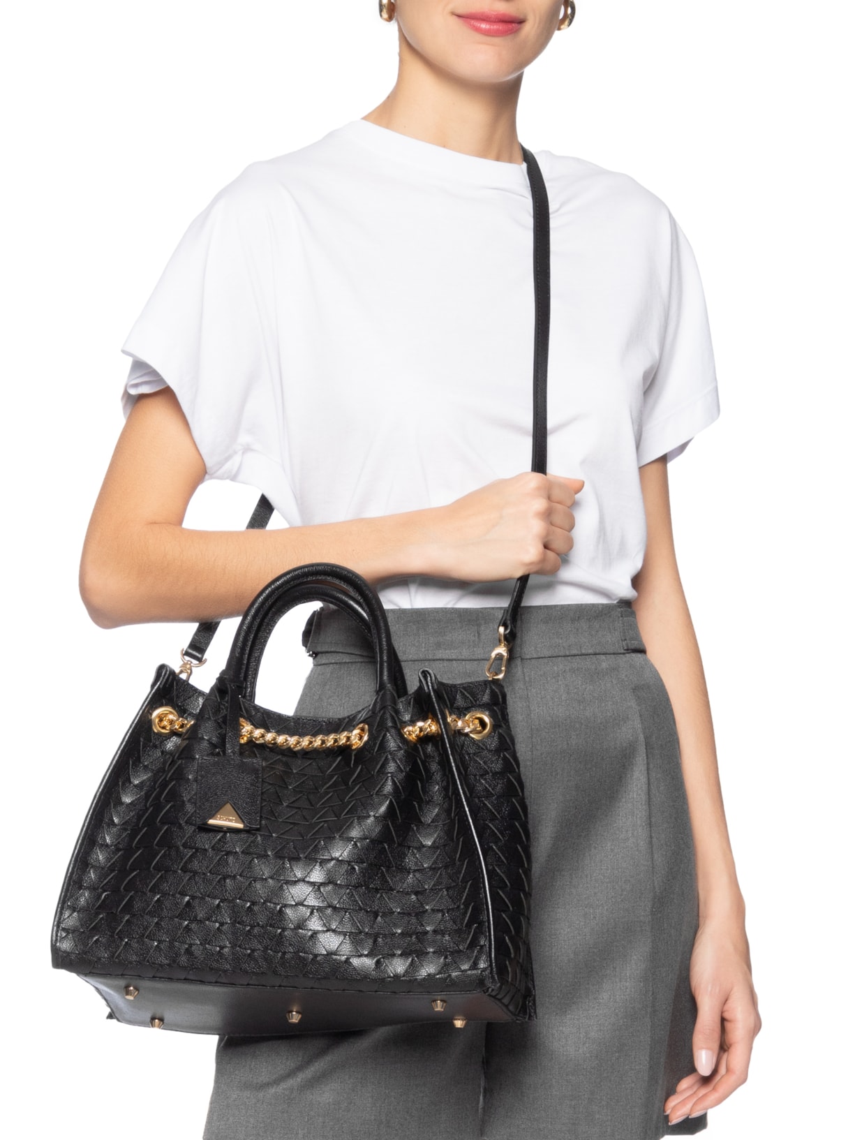 Bolsa Tote Rebecca Preto Schutz