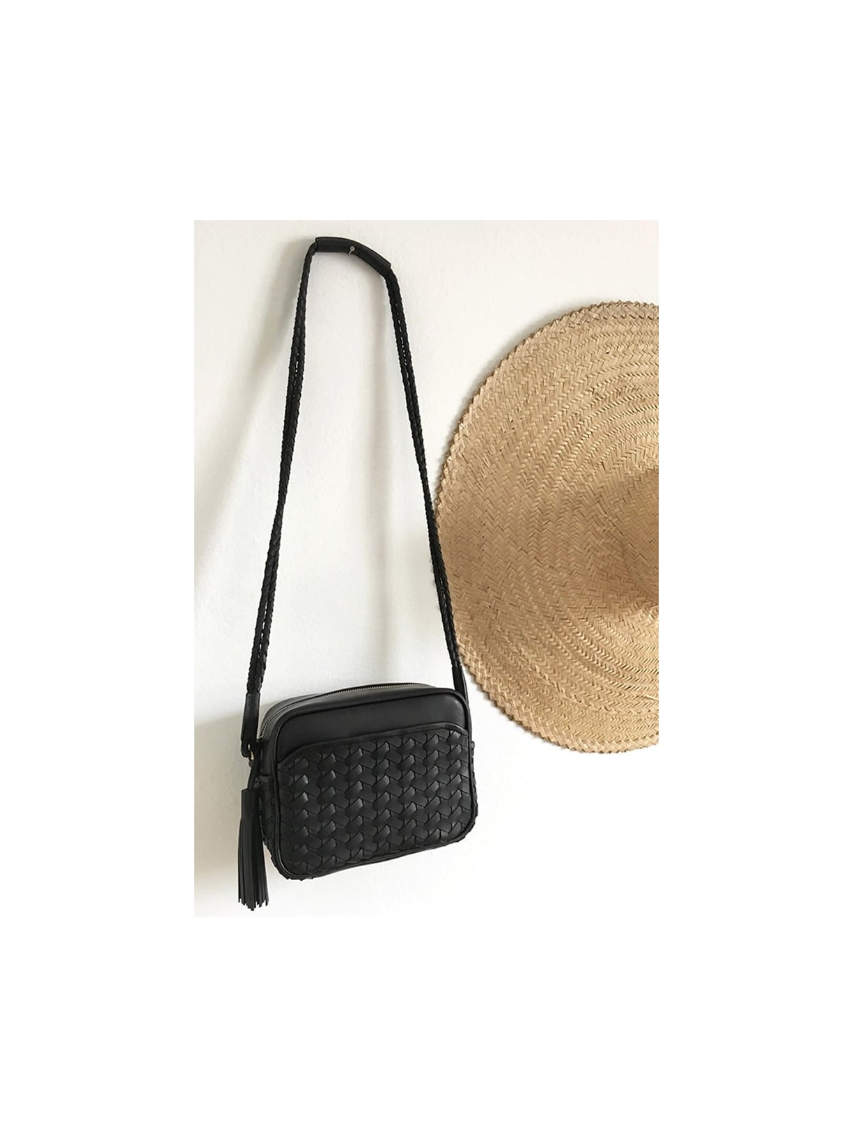 Bolsa Tressê Preta Cabana Crafts