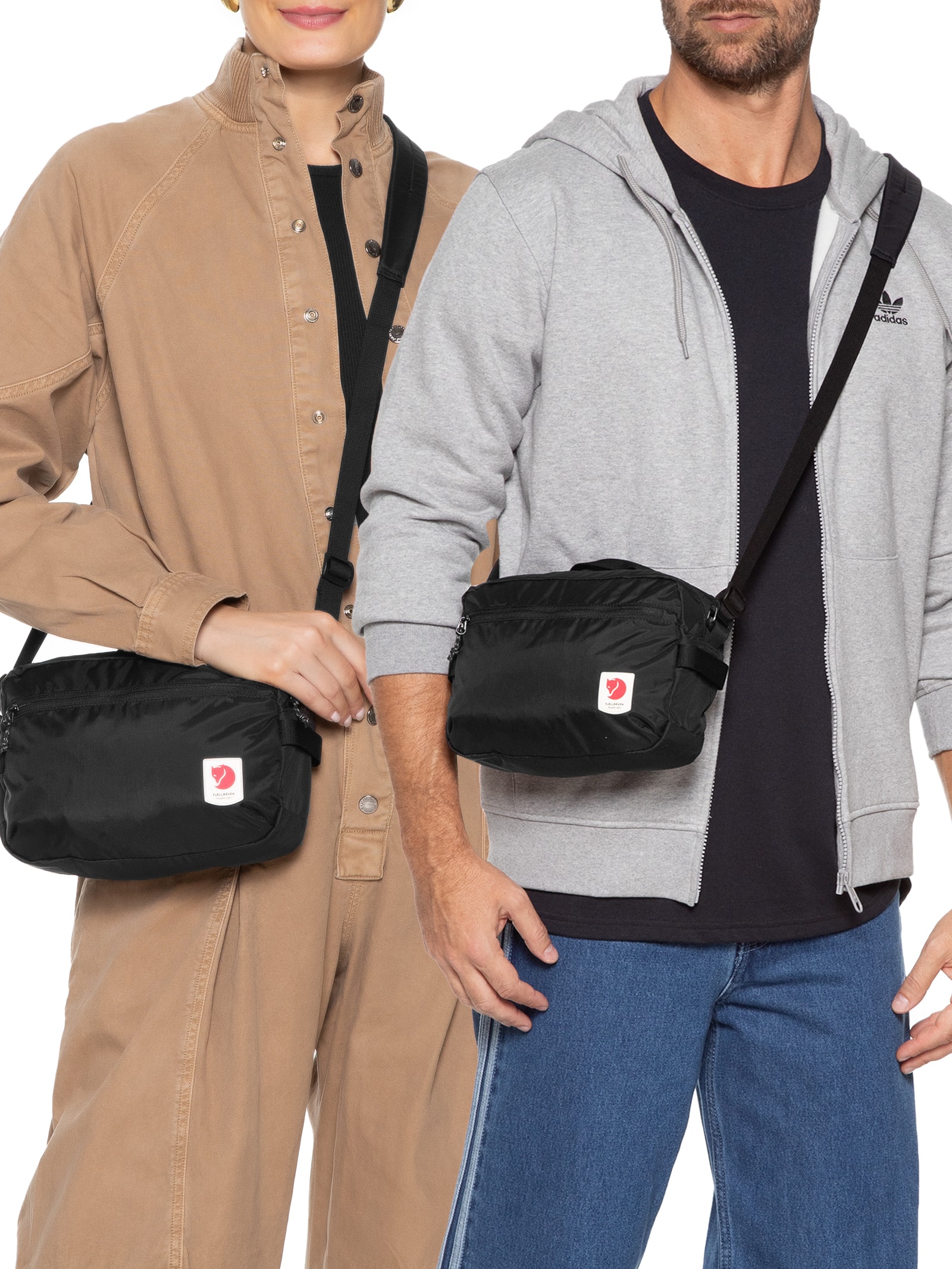 Fjällräven - Bolsa Unissex High Coast Crossbody - Preto