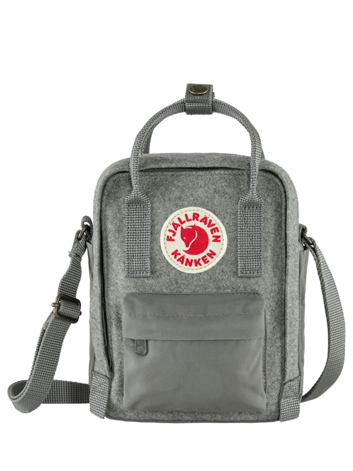 Bolsa Unissex Kånken Re-Wool Sling - Cinza