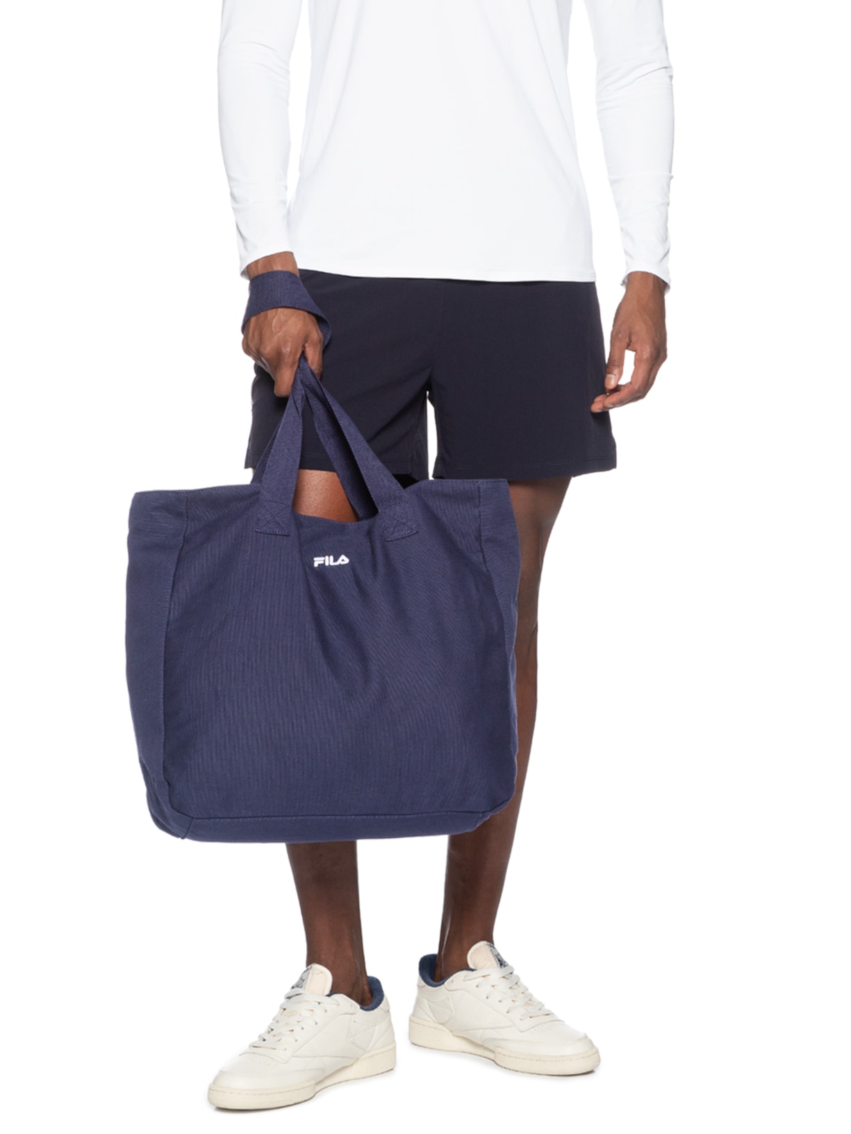 Bolsa Unissex Tote Cotton Azul Fila