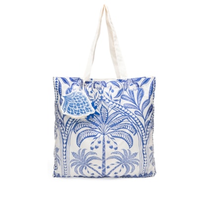 Bolsinha Feminina Me Leva Coqueiro De Flor - Azul