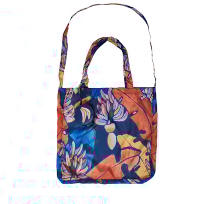 Bolsinha Me Leva Banana Flora - Azul