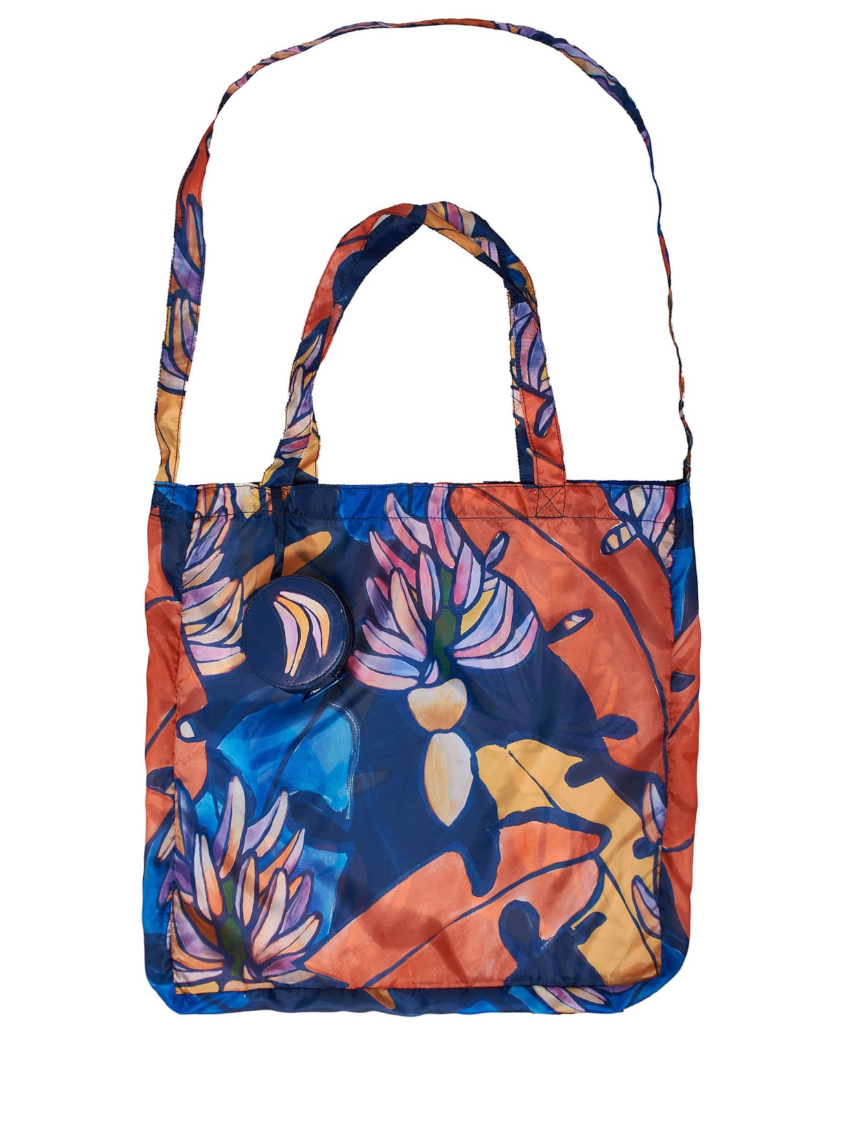 Bolsinha Me Leva Banana Flora - Azul