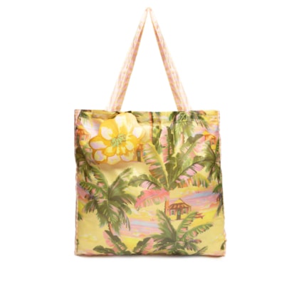 Bolsinha Me Leva Folhagem - Amarelo