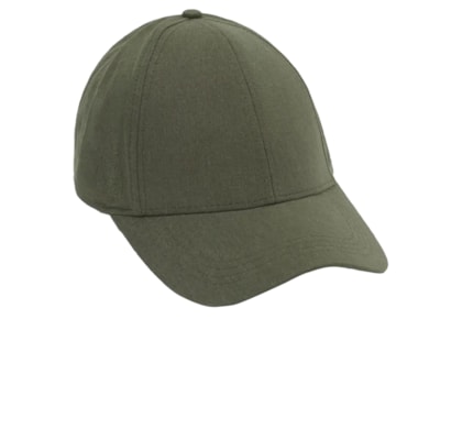 Boné Em Linho e Algodão - Verde