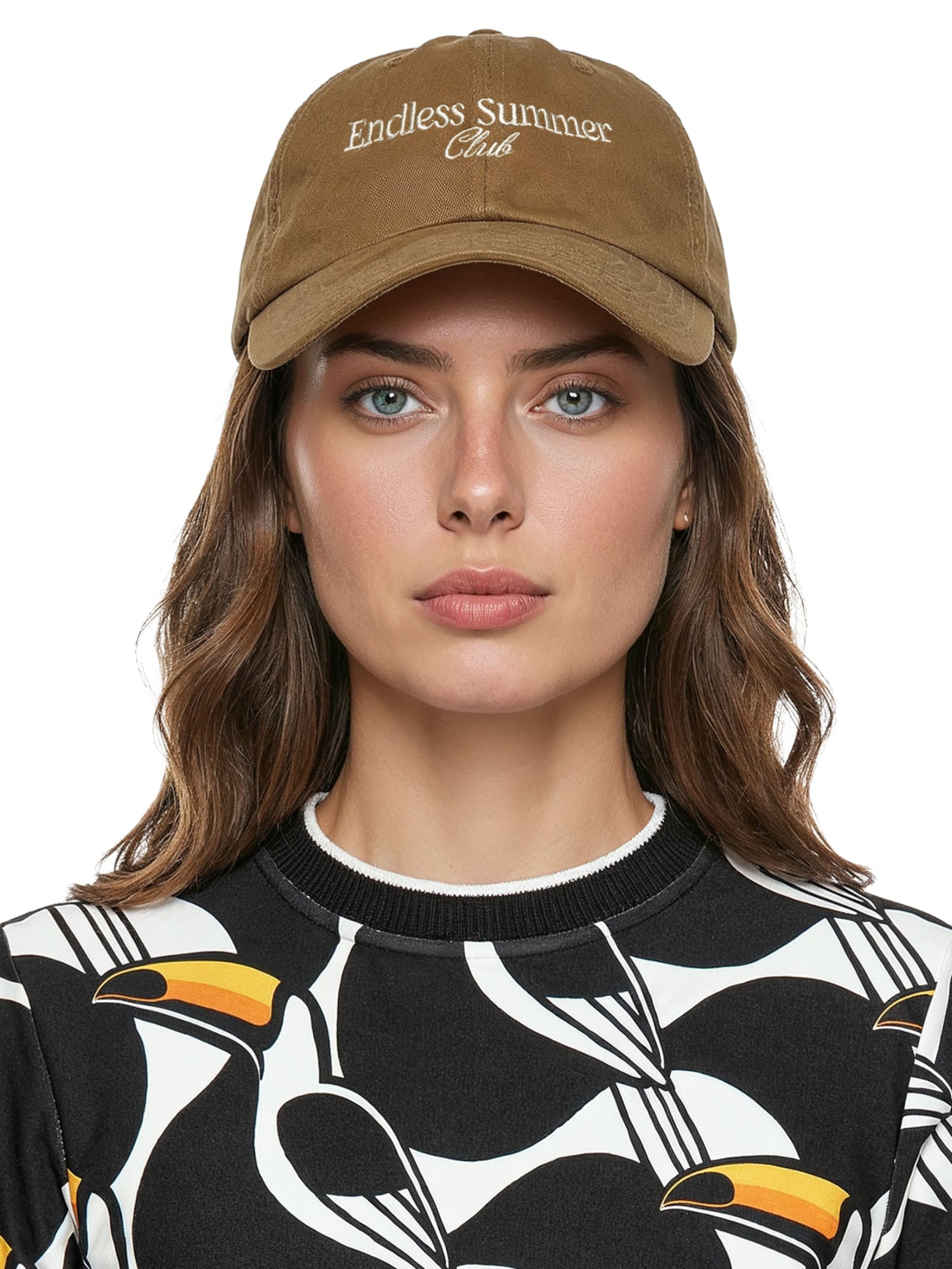 Boné Feminino 6 Gomos Tinturado Liso Julia P Marrom Shop2gether | C6 Bank