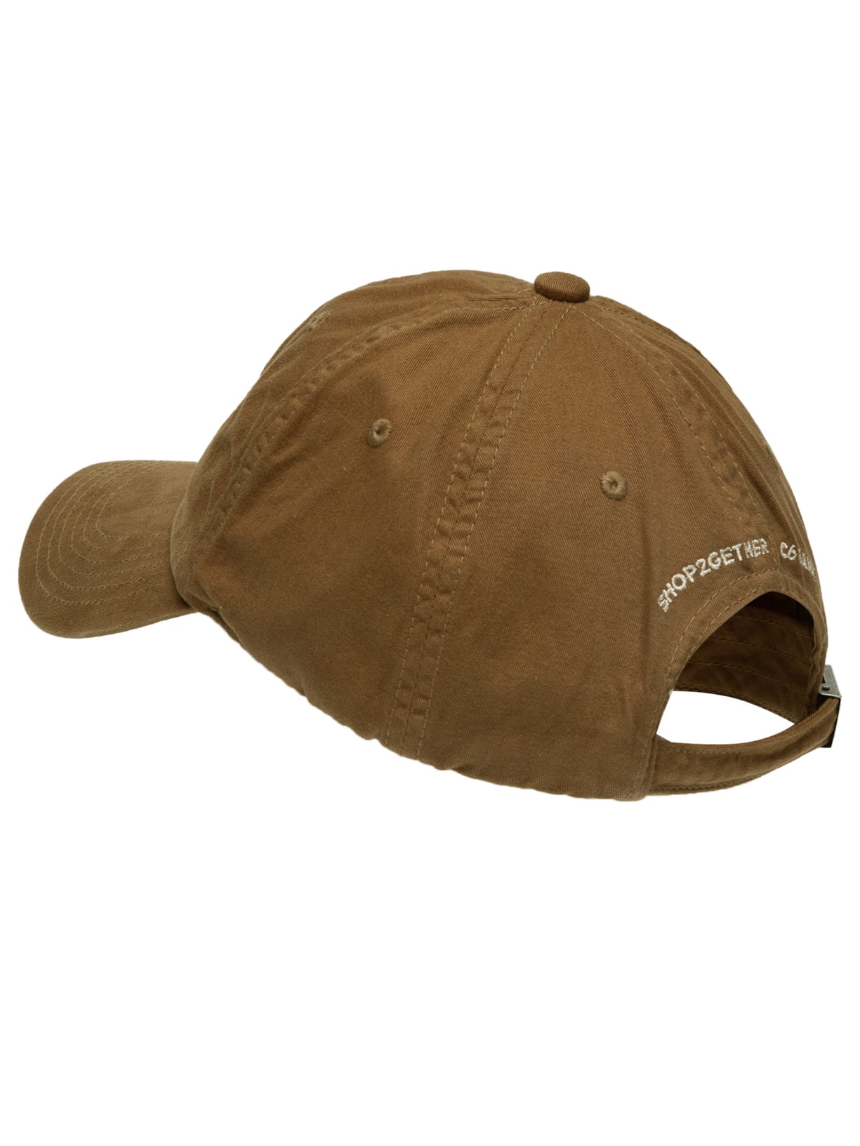 Boné Feminino 6 Gomos Tinturado Liso Julia P Marrom Shop2gether | C6 Bank