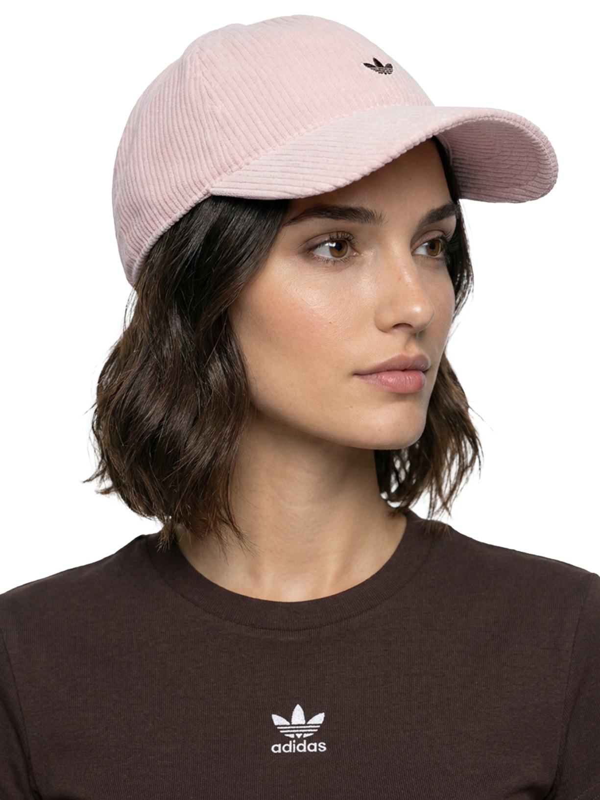 Boné Feminino Corduroy Baseball Rosa Adidas Originals