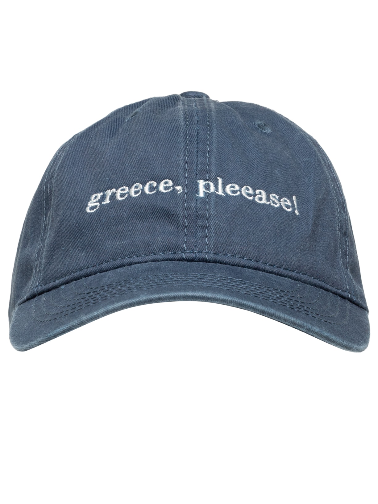 Boné Feminino Estonado Bordado - Azul