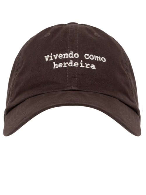 Boné Feminino Herdeira - Marrom