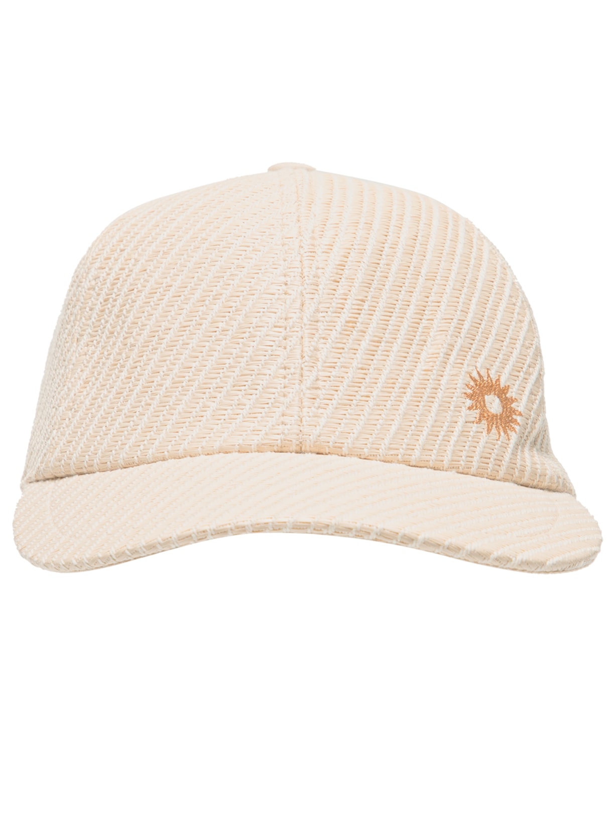 Boné Feminino Palha Sol Bordado - Bege