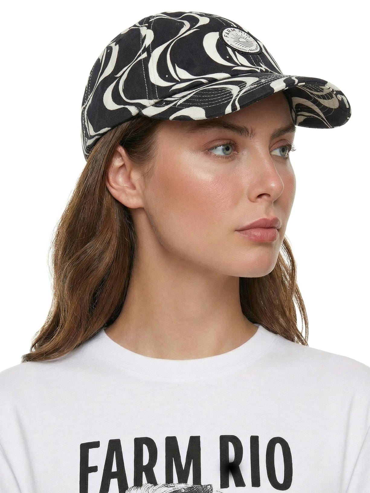 Boné Feminino Peixe Copa Preto Farm Praia