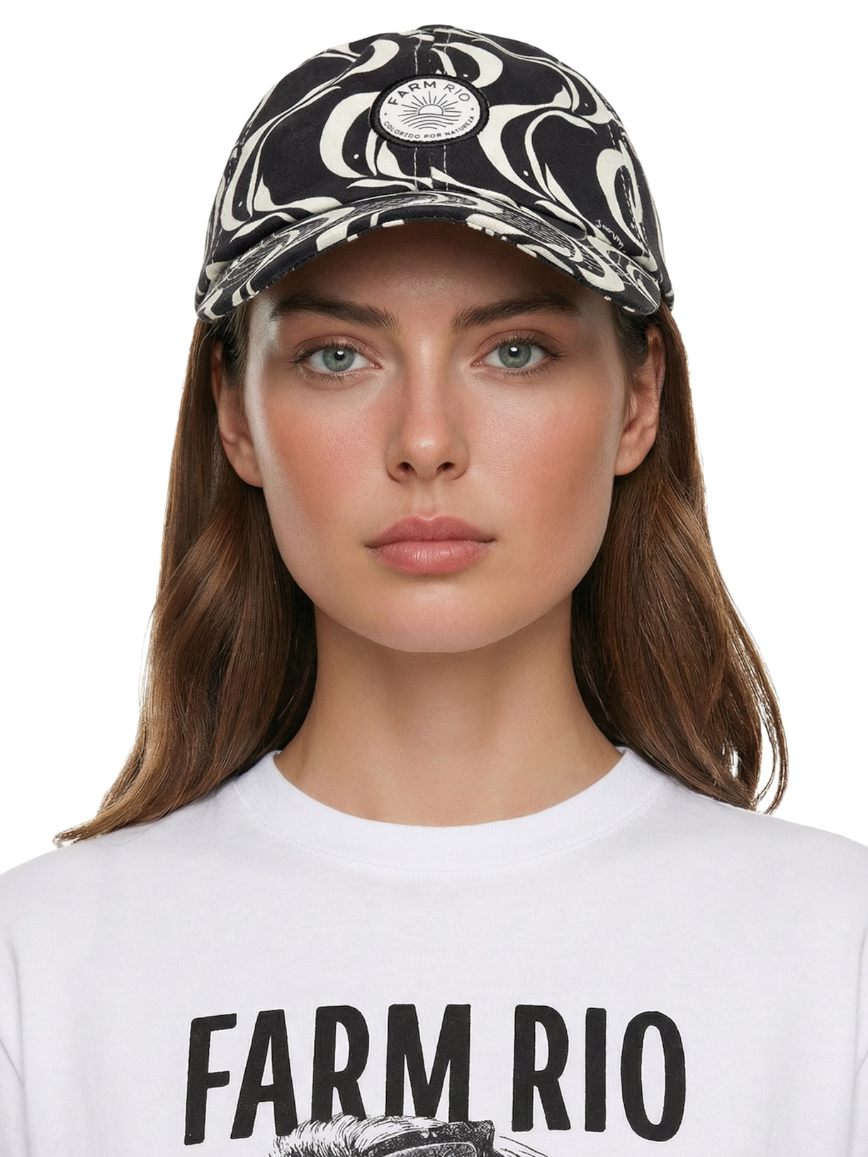 Boné Feminino Peixe Copa Preto Farm Praia